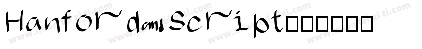 Hanford Script字体转换